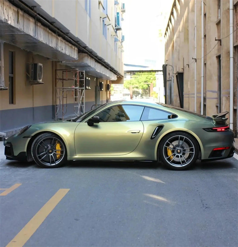 Mallcas™ Glossy Chameleon Color Shift Urban Bamboo Vinyl Wrap (PET Liner)