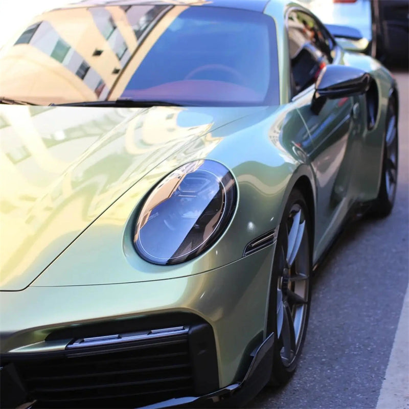 Mallcas™ Glossy Chameleon Color Shift Urban Bamboo Vinyl Wrap (PET Liner)