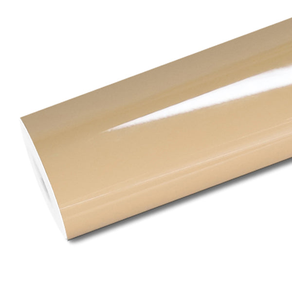 Mallcas™ Glossy Desert Yellow Vinyl Wrap (PET Liner)