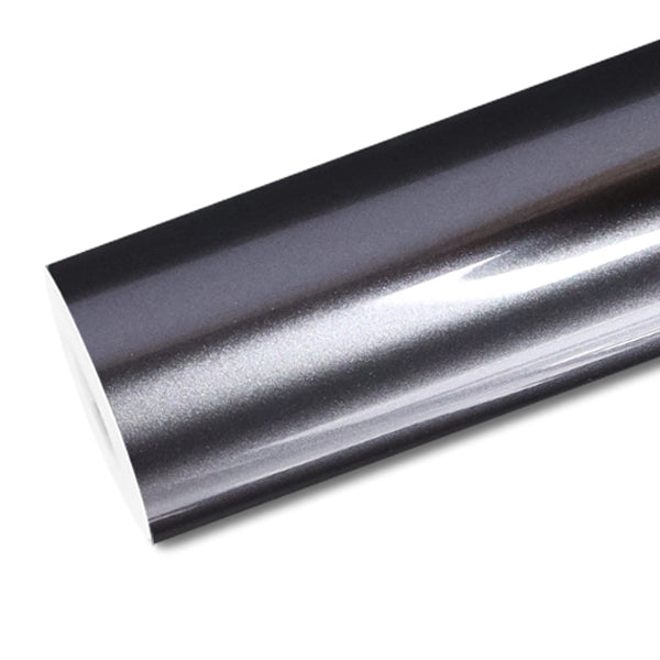 Mallcas™ Glossy Metallic Wolfram Steel Vinyl Wrap (PET Liner)