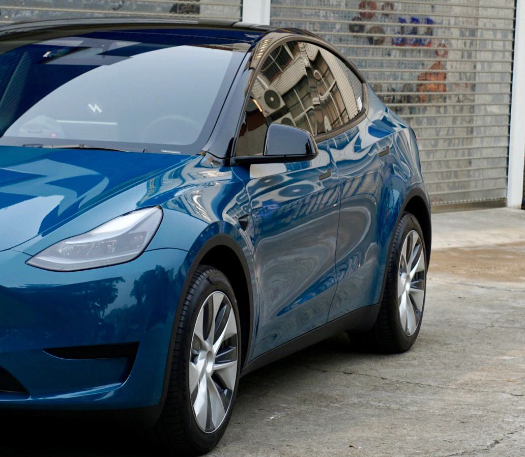 Mallcas™ Glossy Deep Blue Vinyl Wrap (PET Liner)