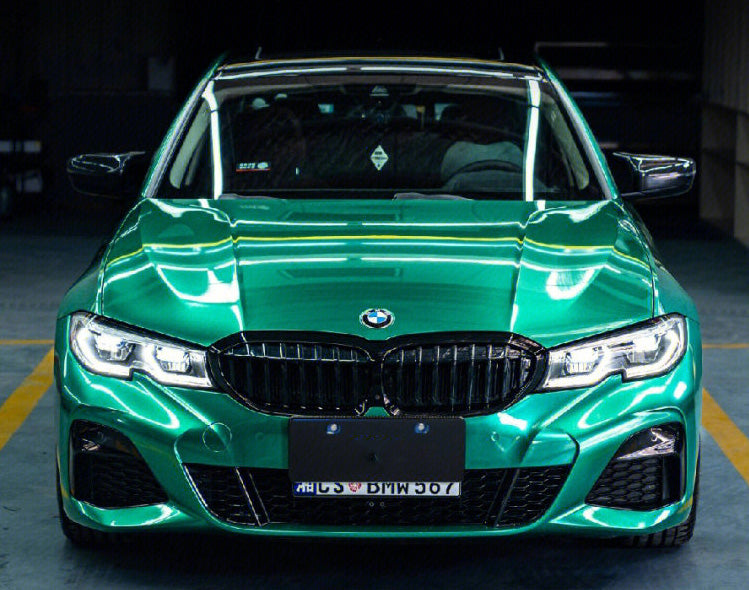 Mallcas™ Glossy Metallic Isle of Man Green Vinyl Wrap (PET Liner)