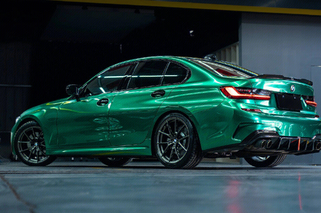 Mallcas™ Glossy Metallic Isle of Man Green Vinyl Wrap (PET Liner)