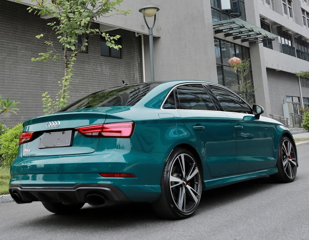 Mallcas™ Glossy Hell Green Vinyl Wrap (PET Liner)