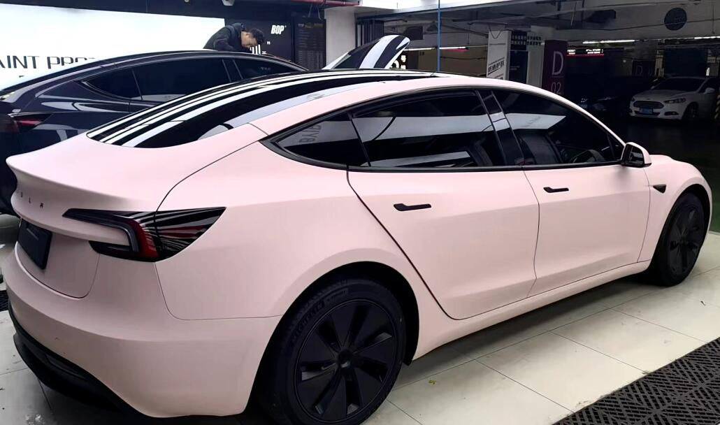 Mallcas™ Super Matte Baby Pink Vinyl Wrap (PET Liner)