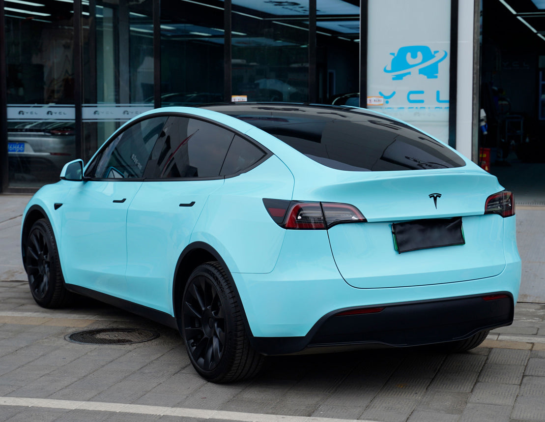 Mallcas™ Glossy Tanager Blue Vinyl Wrap (PET Liner)