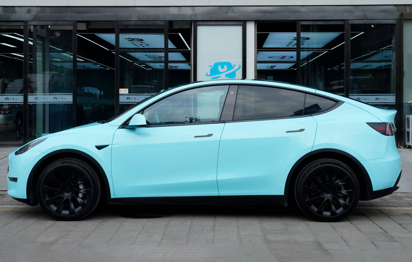 Mallcas™ Glossy Tanager Blue Vinyl Wrap (PET Liner)