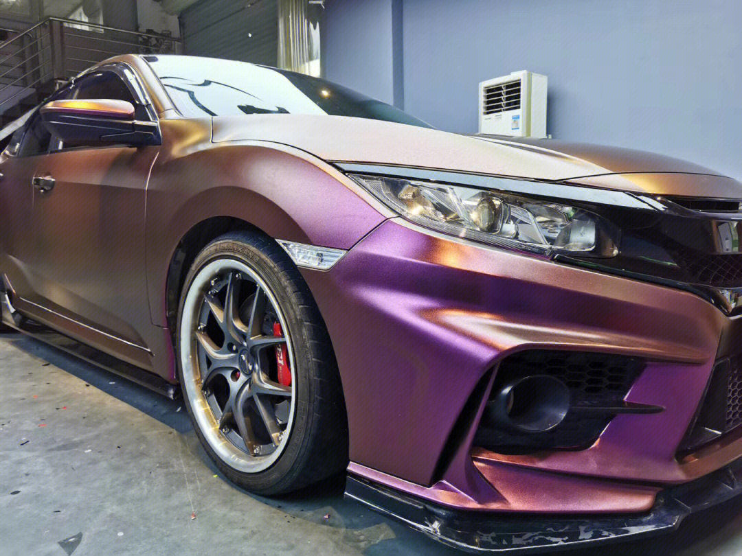 Mallcas™ Matte Diamond Night Brown Red Vinyl Wrap