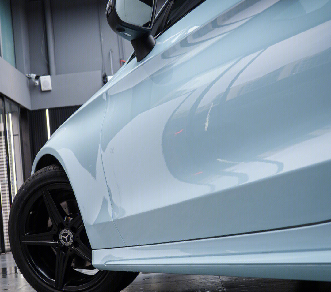Mallcas™ Glossy Glacier Blue Vinyl Wrap (PET Liner)