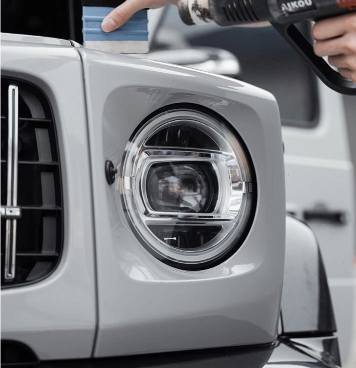 Mallcas™ Glossy Light Nardo Grey Vinyl Wrap (PET Liner)