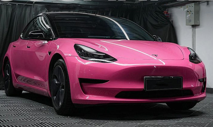 Mallcas™ Glossy Princess Pink Vinyl Wrap (PET Liner)