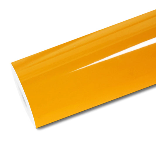 Mallcas™ Glossy Mclaren Orange Vinyl Wrap (PET Liner)