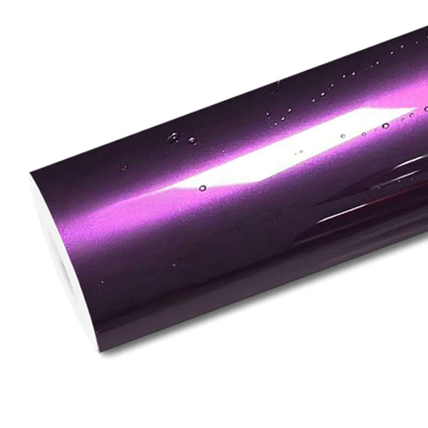 Mallcas™ Glossy Metallic Siberia Purple Vinyl Wrap (PET Liner)