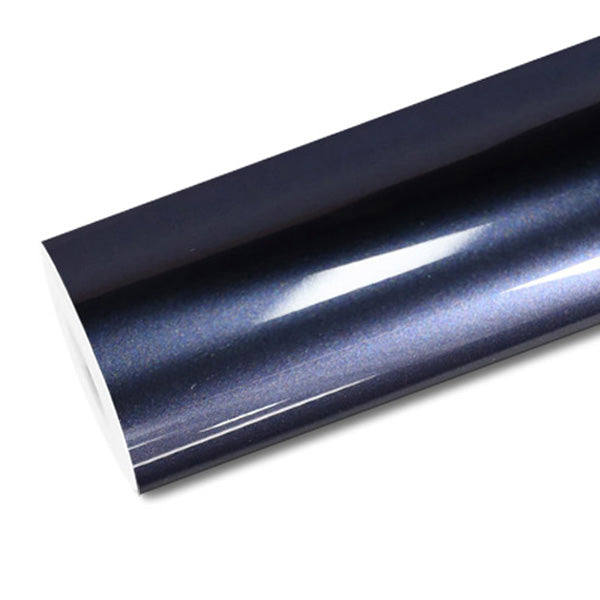 Mallcas™ Glossy Metallic Njstar Blue Vinyl Wrap (PET Liner)