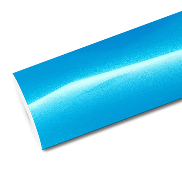 Mallcas™ Glossy Metallic Dream Blue Vinyl Wrap (PET Liner)