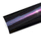 Mallcas™ Ultra Gloss Metallic Glitter Black Purple Vinyl Wrap (PET Liner)