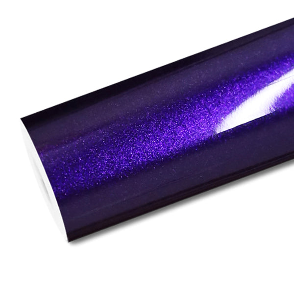 Mallcas™ Glossy Metallic Mauvine Blue Vinyl Wrap (PET Liner)