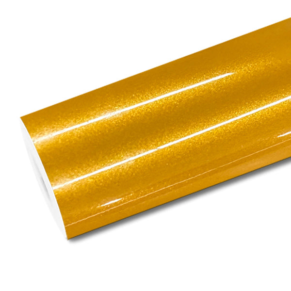 Mallcas™ Glossy Metallic Hermes Orange Vinyl Wrap (PET Liner)