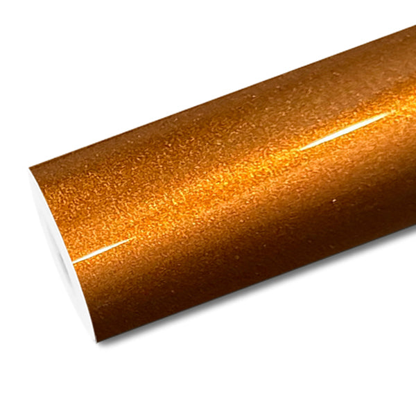 Mallcas™ Glossy Metal Liquid Bronze Vinyl Wrap (PET Liner)