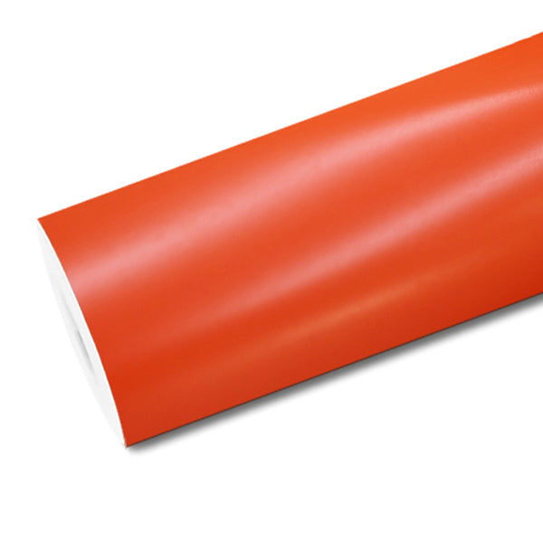 Mallcas™ Satin Orange Vinyl Wrap (PET Liner)