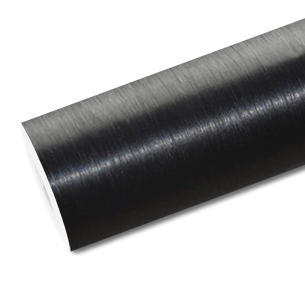 Mallcas™ Satin Brushed Black Vinyl Wrap (PET Liner)