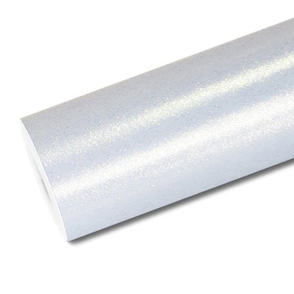Mallcas™ Matte Diamond Gold White Vinyl Wrap (PET Liner)