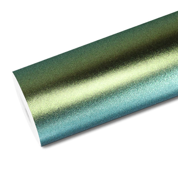 Mallcas™ Matte Chameleon Spring Green Vinyl Wrap (PET Liner)