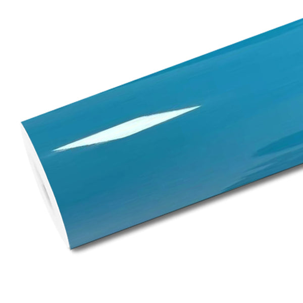 Mallcas™ Glossy Tuscany Blue Vinyl Wrap (PET Liner)