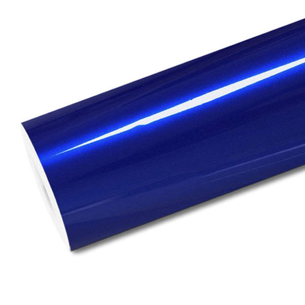 Mallcas™ Glossy Metallic Gem Blue Vinyl Wrap (PET Liner)