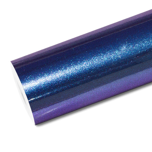 Mallcas™ Glossy Diamond Purple Red Vinyl Wrap (PET Liner)
