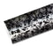 Mallcas™ Glossy Fragment Forged Carbon Black Silver Vinyl Wrap (PET Liner)