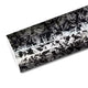 Mallcas™ Glossy Fragment Forged Carbon Black Silver Vinyl Wrap (PET Liner)