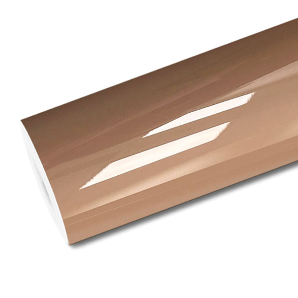 Mallcas™ Glossy Hazelnut Brown Vinyl Wrap (PET Liner)