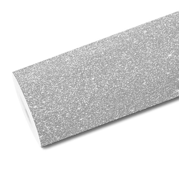Mallcas™  Super Matte Diamonds Silver Vinyl Wrap (PET Liner)