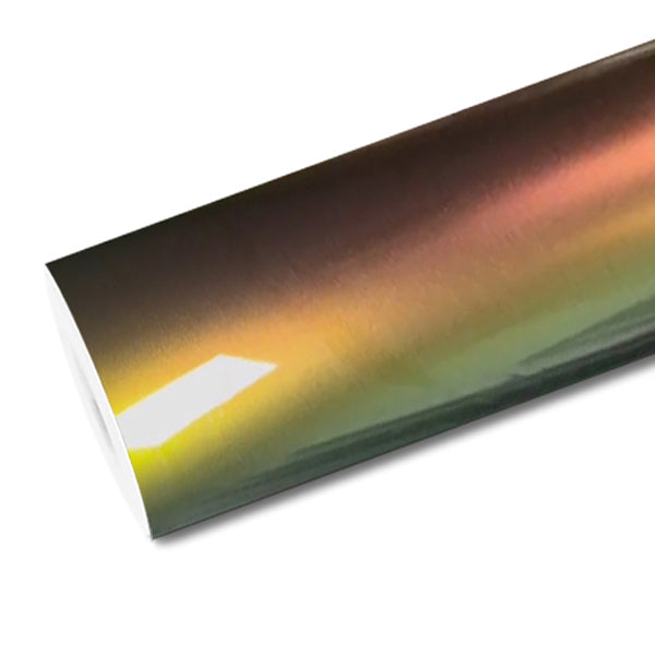 Mallcas™ Ultra Gloss Chamelelon Spectrum Green Gold Vinyl Wrap (PET Liner)