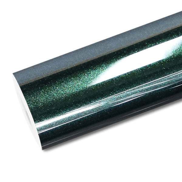 Mallcas™ Glossy Metallic Li Auto Green Vinyl Wrap (PET Liner)