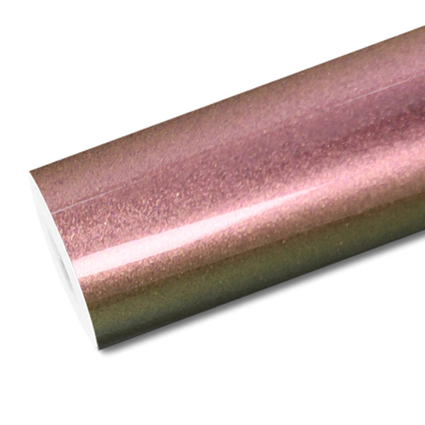 Mallcas™ Glossy Color Shift Lemon Peach Vinyl Wrap (PET Liner)