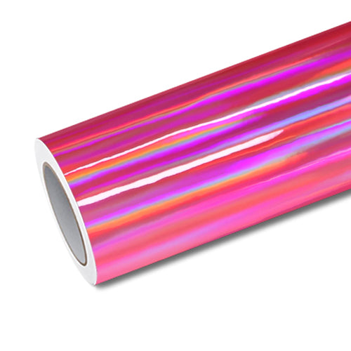 Mallcas™ Holographic Chrome Pink Venom Vinyl wrap