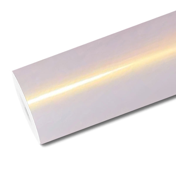 Mallcas™ Glossy Liquid Metallic Champagne Pink Vinyl Wrap (PET Liner)