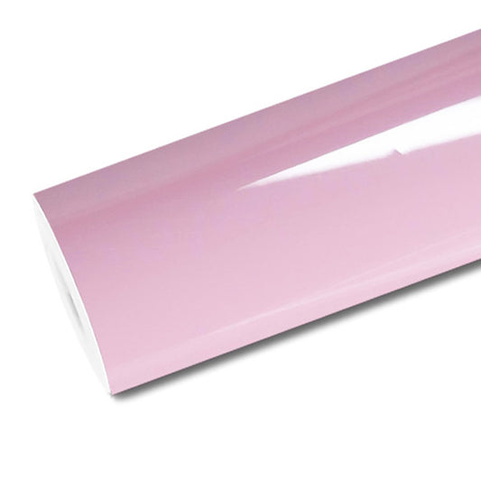 Mallcas™ Glossy Wulong Milk Pink Vinyl Wrap (PET Liner)