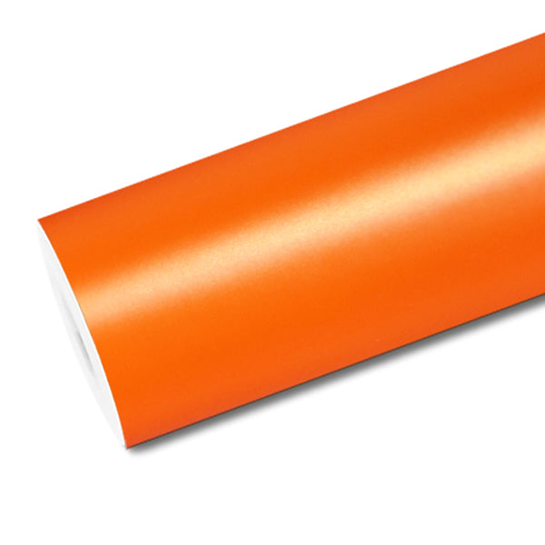 Mallcas™ Super Matte Orange Vinyl Wrap (PET Liner)