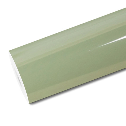 Mallcas™ Glossy Khaki Green Vinyl Wrap (PET Liner)