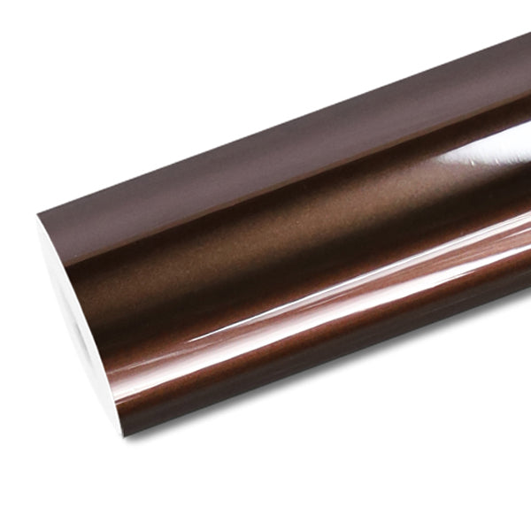 Mallcas™ Ultra Gloss Paint Metallic Brown Vinyl Wrap (PET Liner)