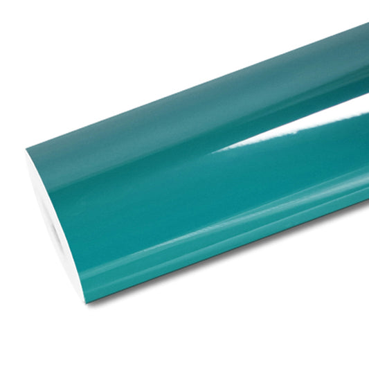 Mallcas™ Glossy Windstorm Green Vinyl Wrap (PET Liner)