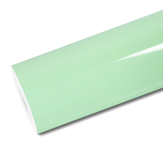 Mallcas™ Glossy Hazy Green Vinyl Wrap (PET Liner)