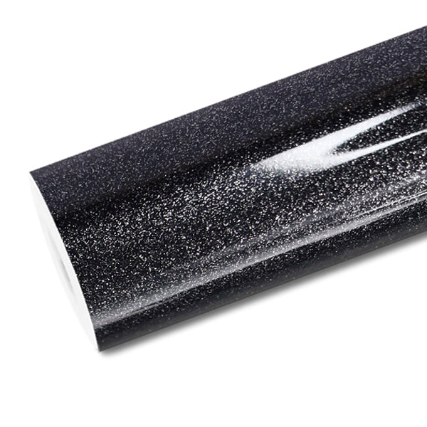 Mallcas™ Glossy Metal Graphite Black Vinyl Wrap (PET Liner)