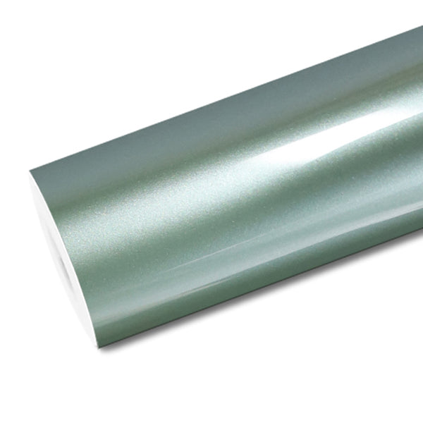 Mallcas™ Glossy Metallic Matcha Green Vinyl Wrap (PET Liner)