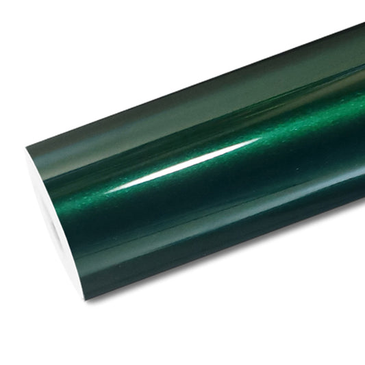 Mallcas™ Glossy Metallic Agate Green Vinyl Wrap (PET Liner)