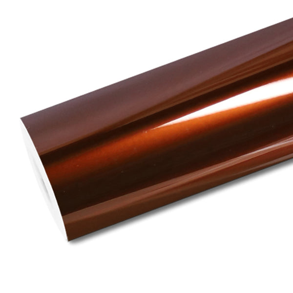 Mallcas™ Glossy Liquid Metallic Coffee Brown Vinyl Wrap (PET Liner)