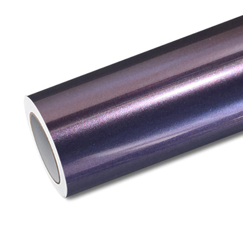 Mallcas™ Glossy Metallic Violet Grey Vinyl Wrap